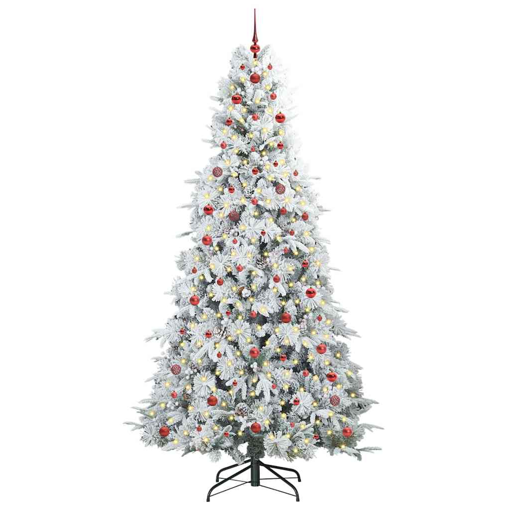 Artificial Hinged Christmas Tree Green 240 cm PE and PVC