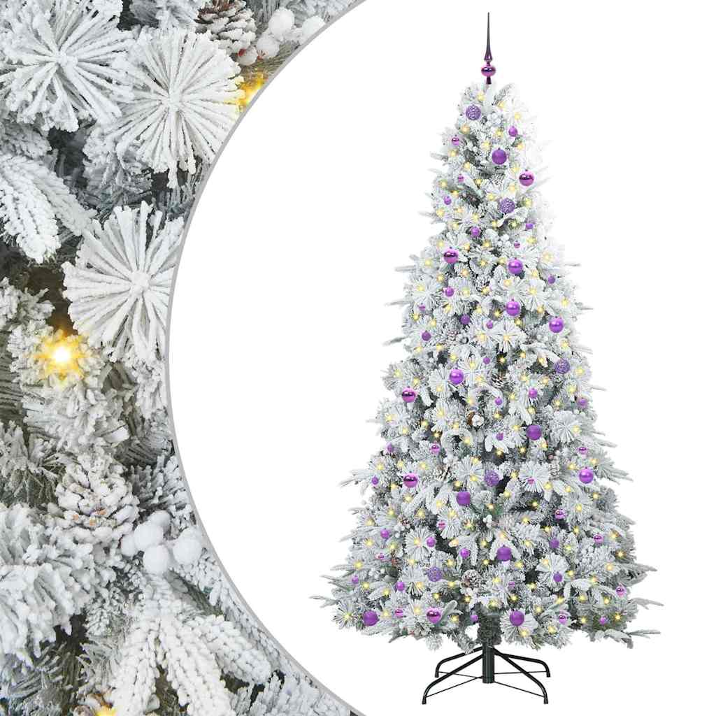 Artificial Hinged Christmas Tree Green 240 cm PE and PVC