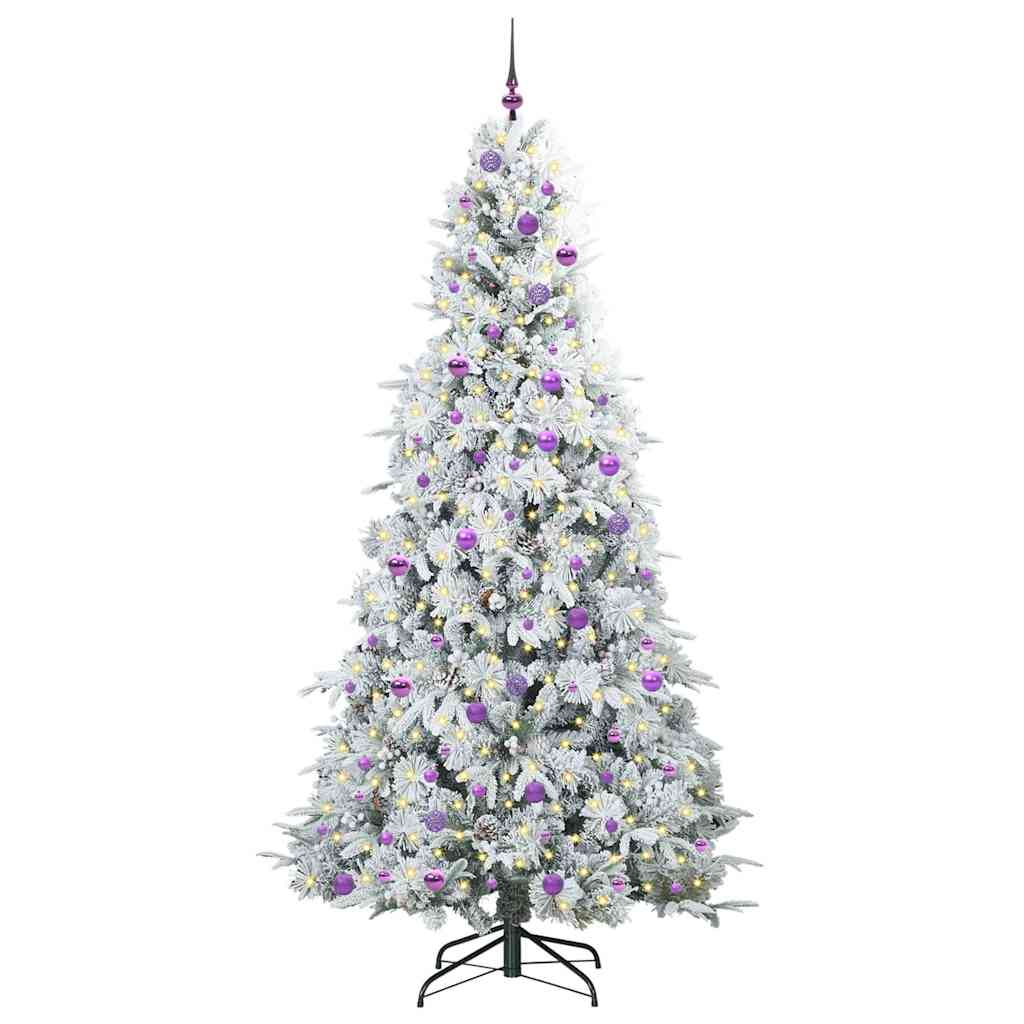 Artificial Hinged Christmas Tree Green 240 cm PE and PVC