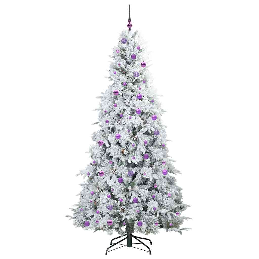 Artificial Hinged Christmas Tree Green 240 cm PE and PVC