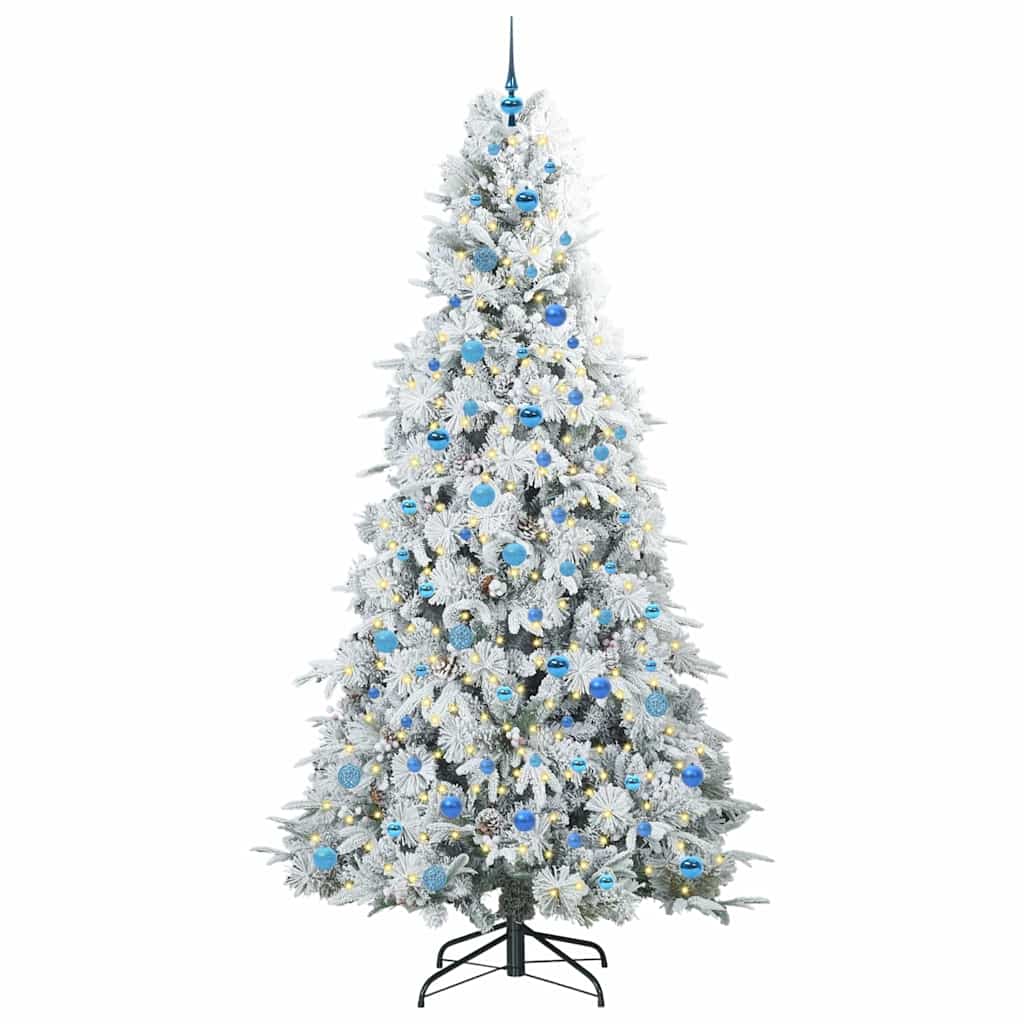 Artificial Hinged Christmas Tree Green 240 cm PE and PVC