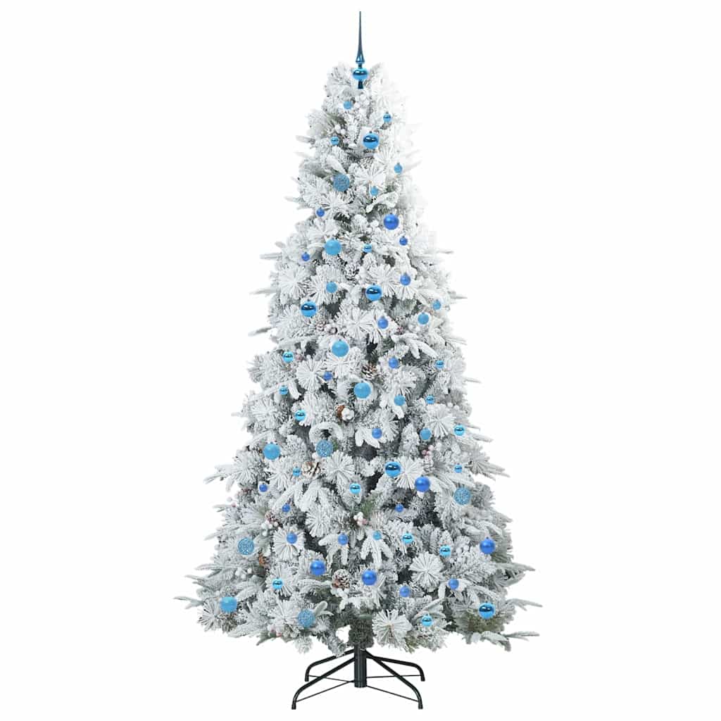 Artificial Hinged Christmas Tree Green 240 cm PE and PVC