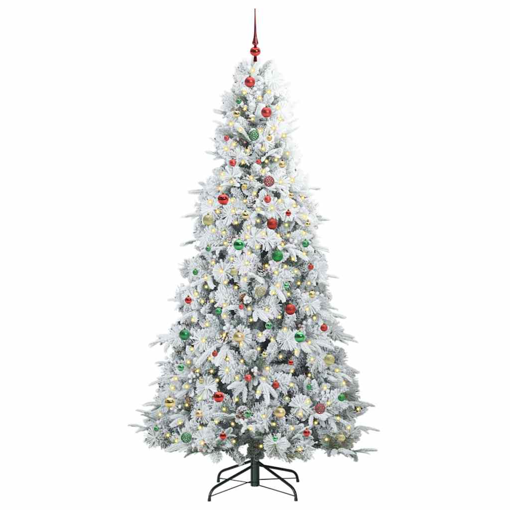 Artificial Hinged Christmas Tree Green 240 cm PE and PVC