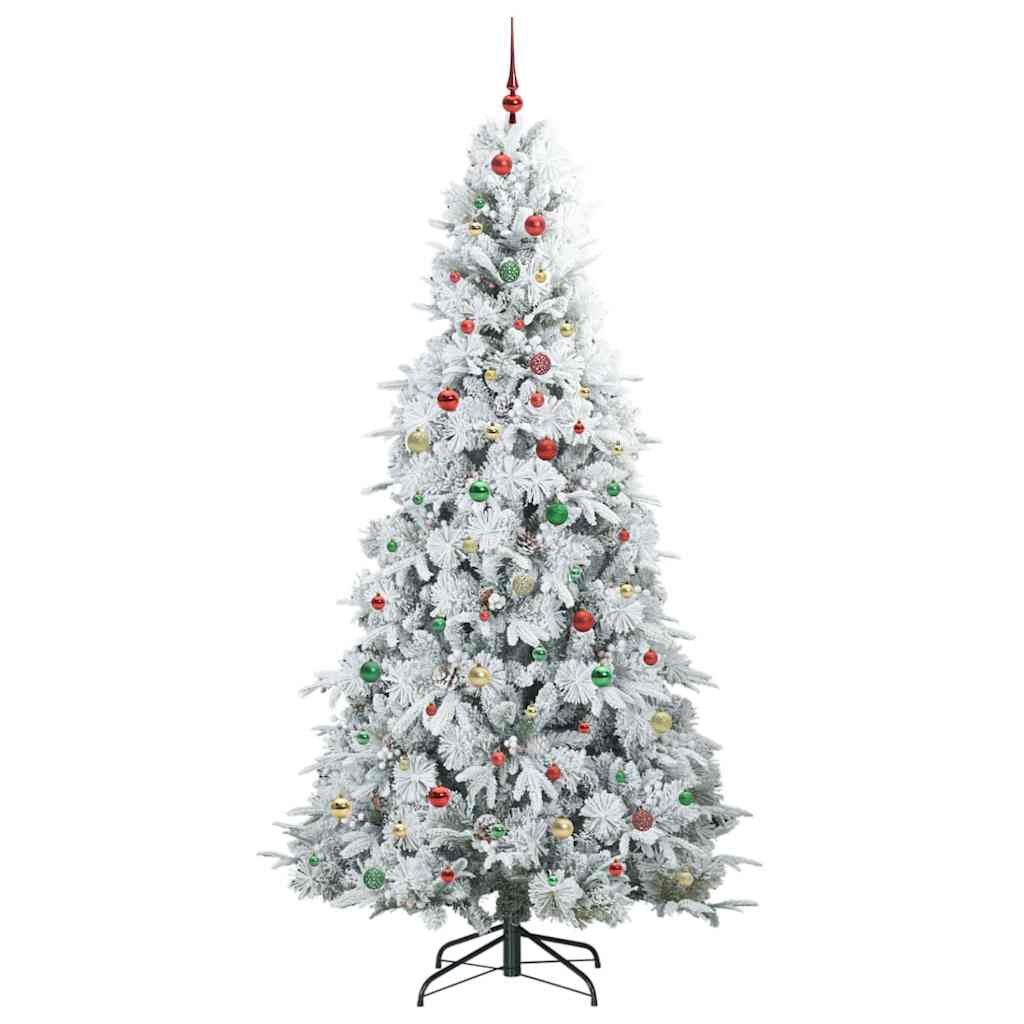 Artificial Hinged Christmas Tree Green 240 cm PE and PVC