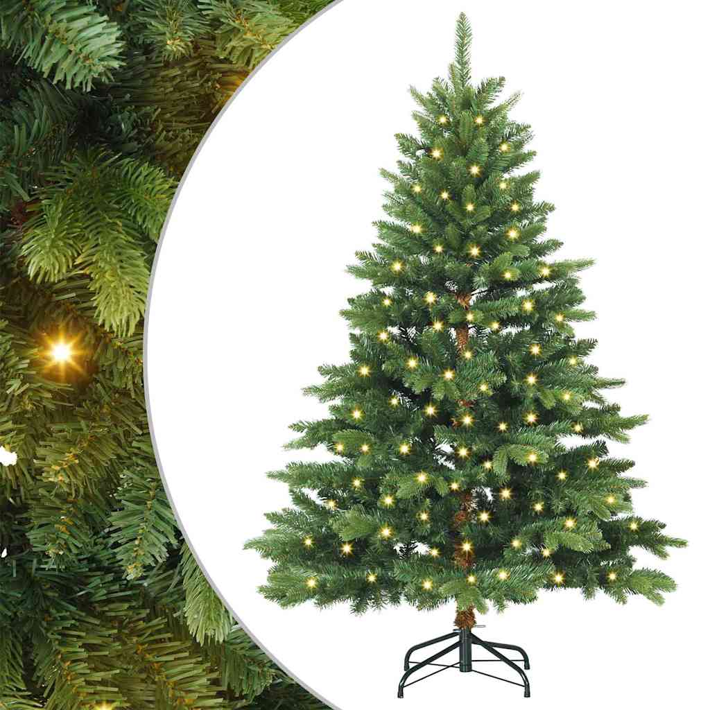 Artificial Christmas Tree with 150 LEDs Green 120 cm PE and PVC