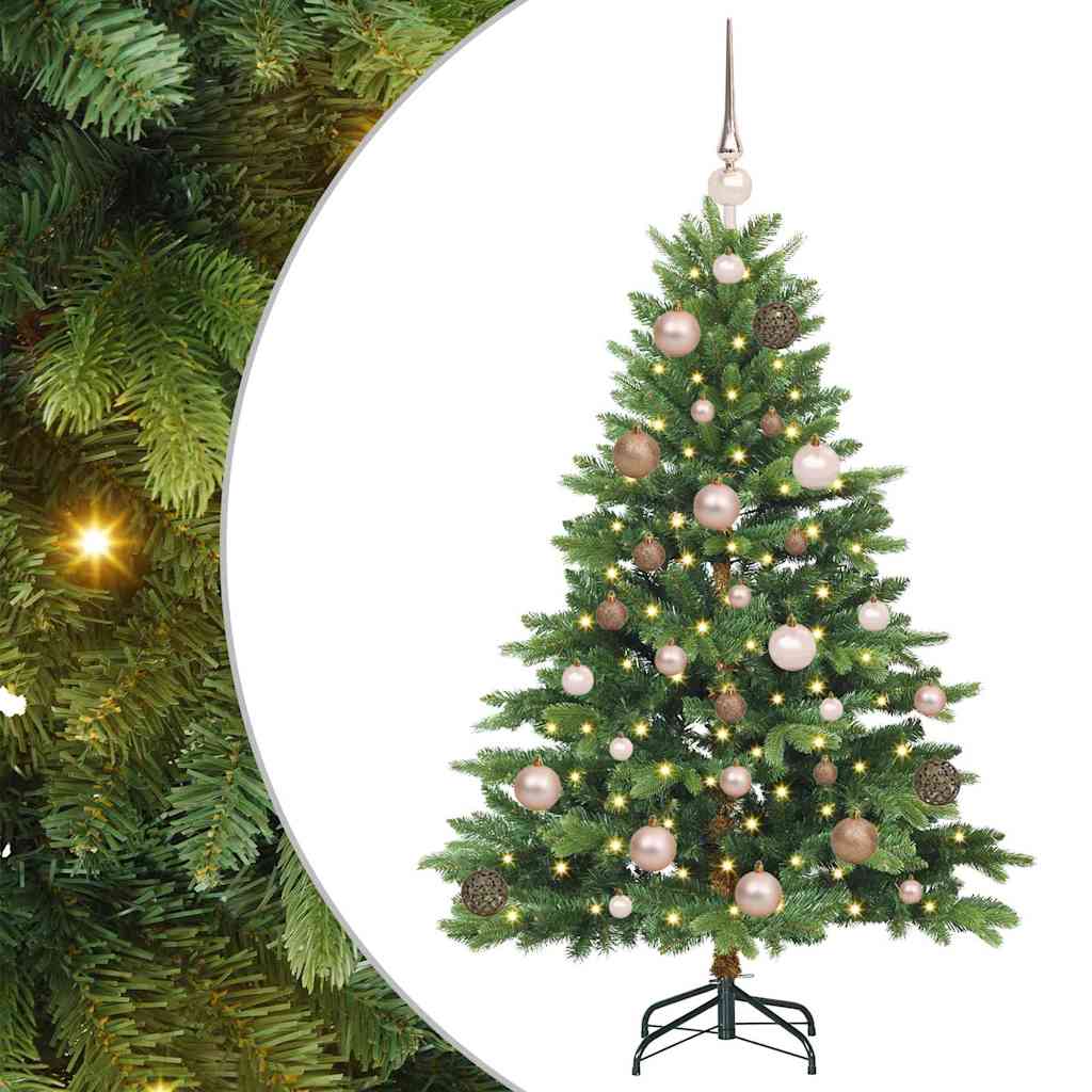 Artificial Christmas Tree with 150 LEDs Green 120 cm PE and PVC