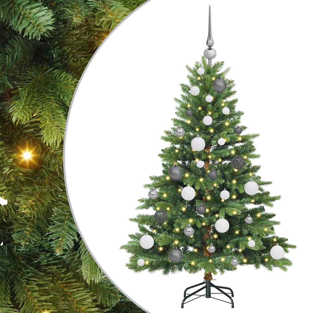 Artificial Christmas Tree with 150 LEDs Green 120 cm PE and PVC