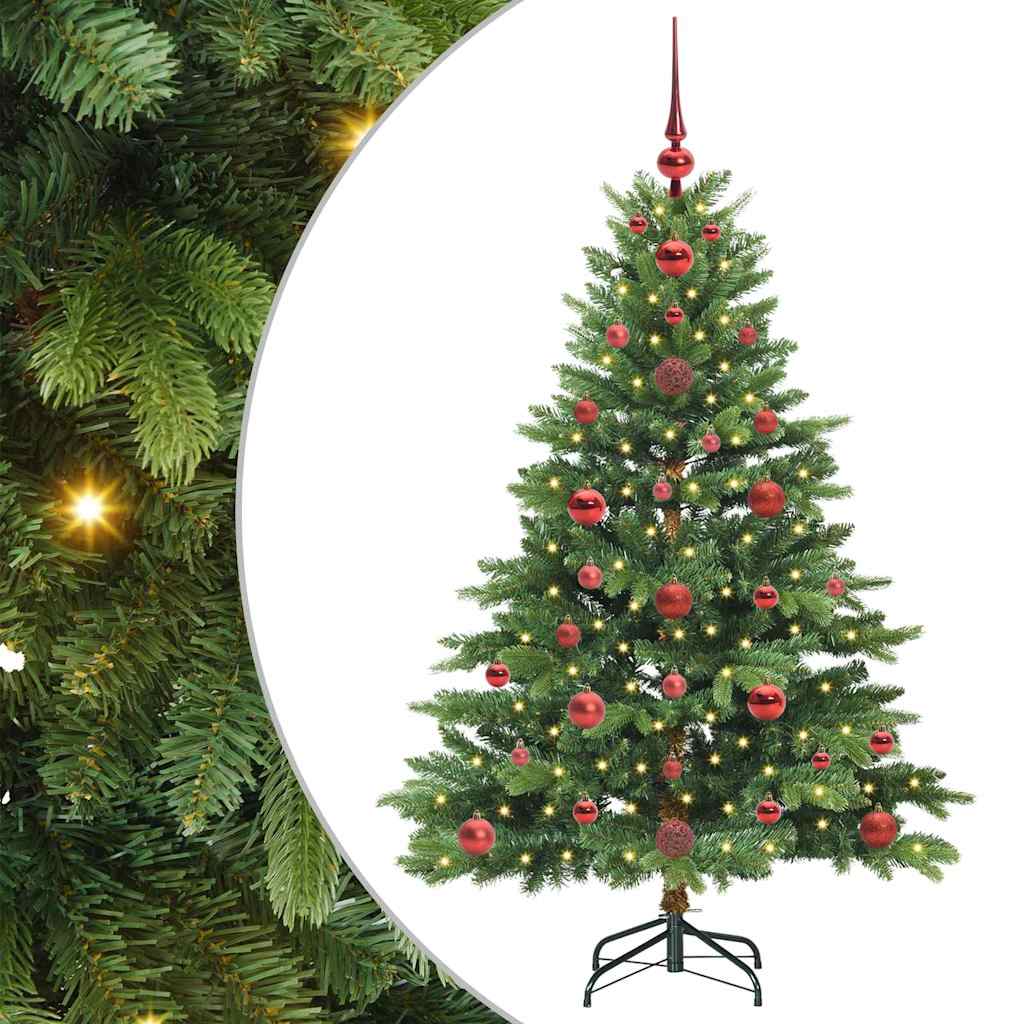 Artificial Christmas Tree with 150 LEDs Green 120 cm PE and PVC