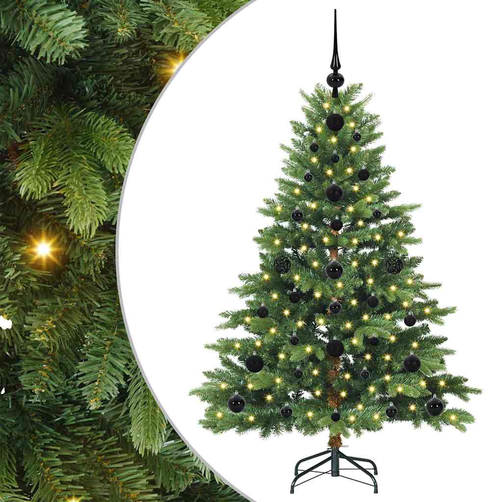 Artificial Christmas Tree with 150 LEDs Green 120 cm PE and PVC
