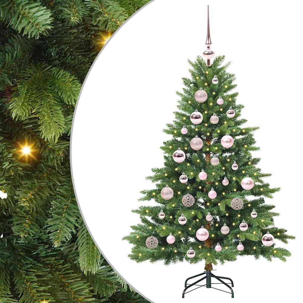 Artificial Christmas Tree with 150 LEDs Green 120 cm PE and PVC