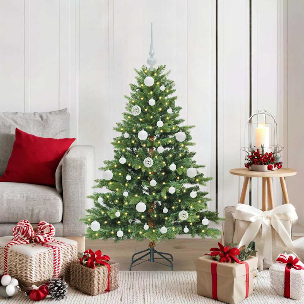 Artificial Christmas Tree with 150 LEDs Green 120 cm PE and PVC