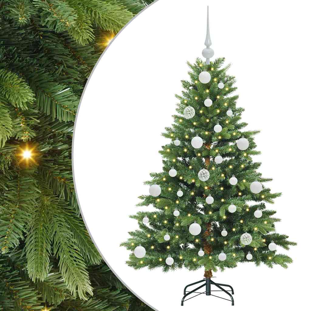 Artificial Christmas Tree with 150 LEDs Green 120 cm PE and PVC