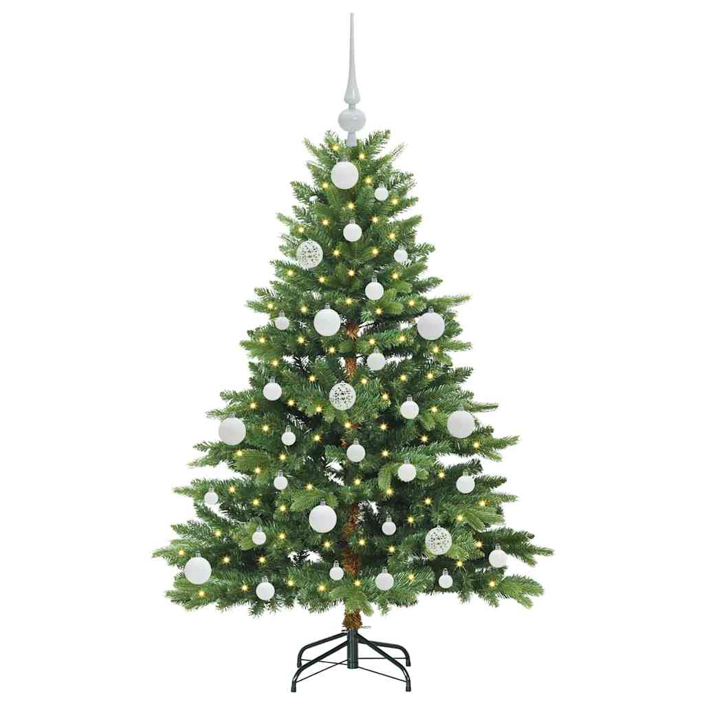 Artificial Christmas Tree with 150 LEDs Green 120 cm PE and PVC