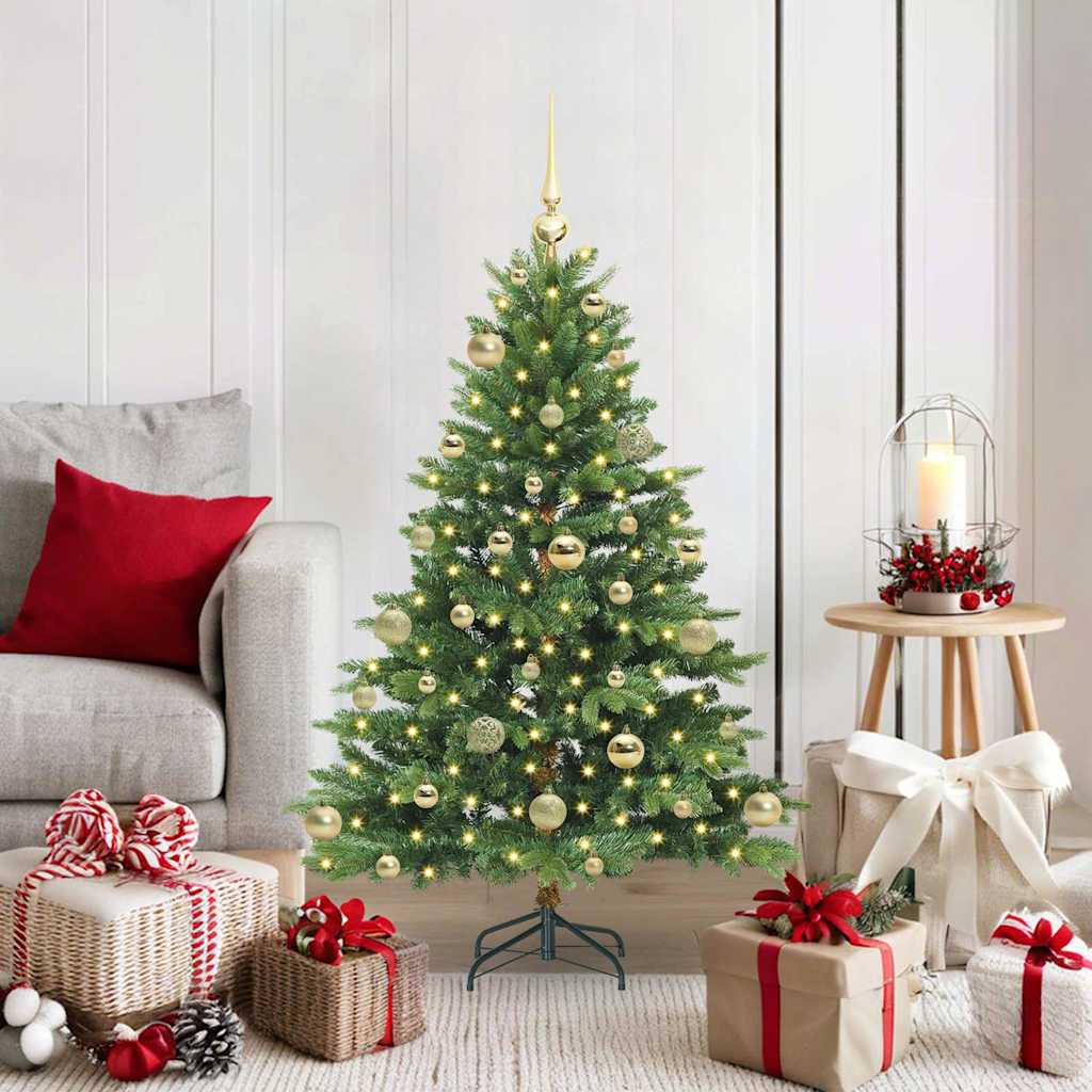 Artificial Christmas Tree with 150 LEDs Green 120 cm PE and PVC