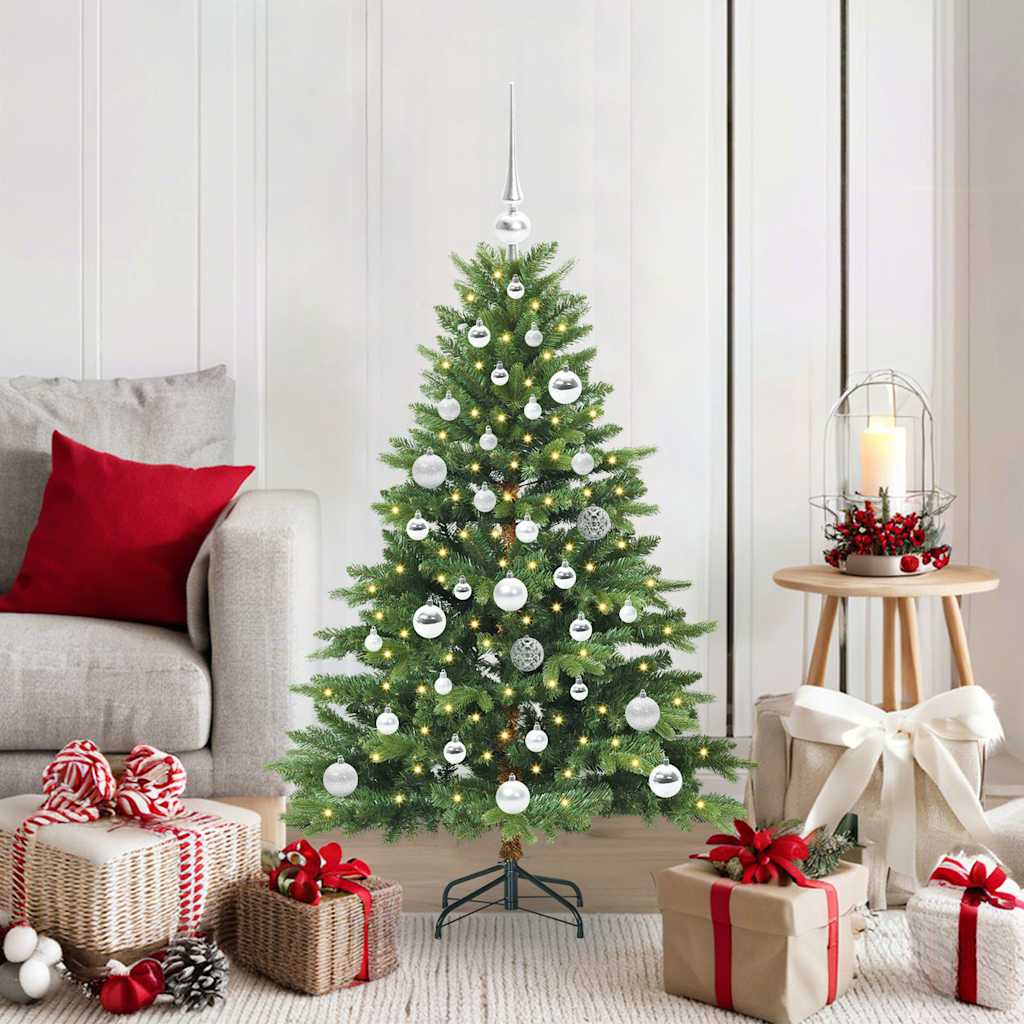 Artificial Christmas Tree with 150 LEDs Green 120 cm PE and PVC