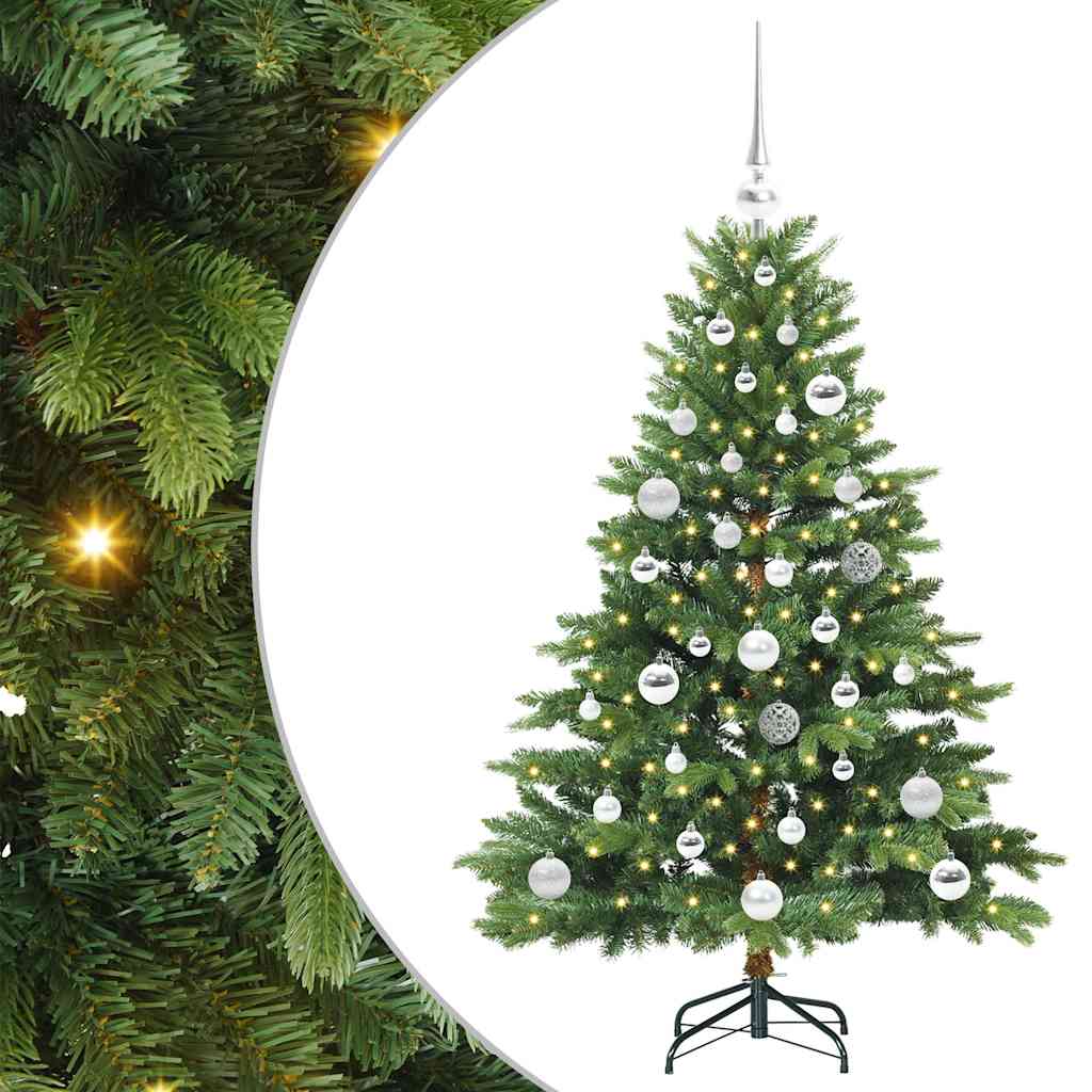 Artificial Christmas Tree with 150 LEDs Green 120 cm PE and PVC