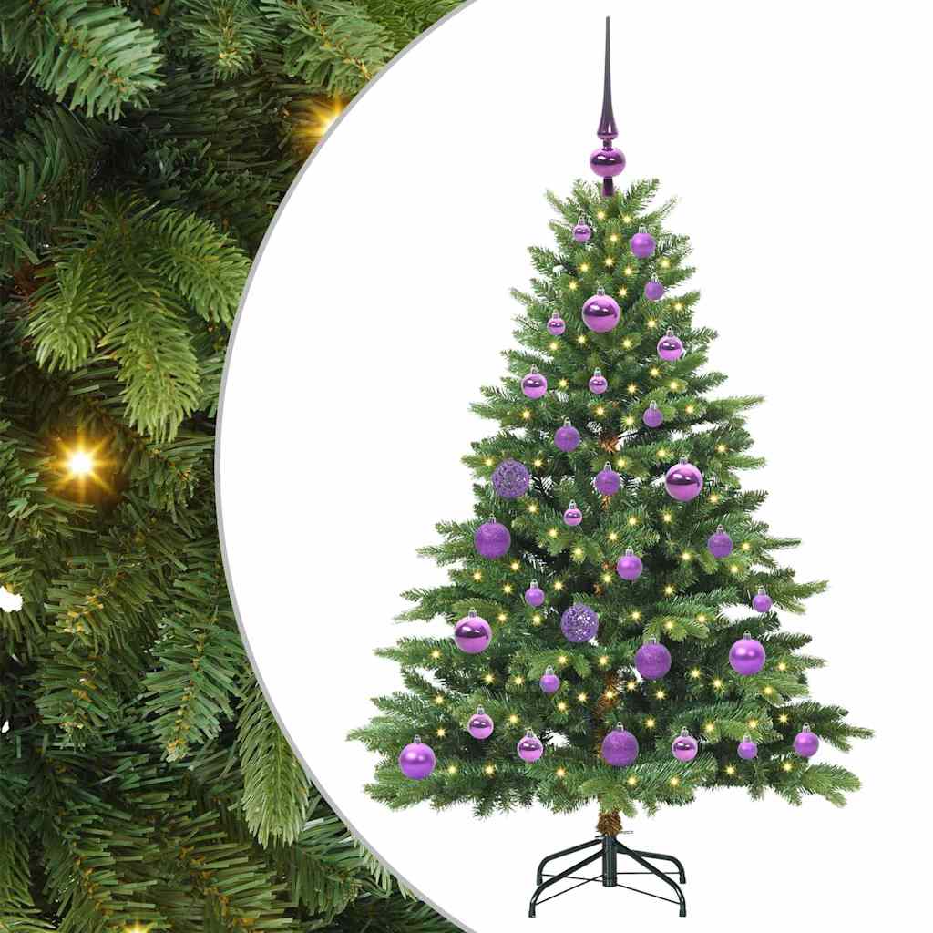 Artificial Christmas Tree with 150 LEDs Green 120 cm PE and PVC