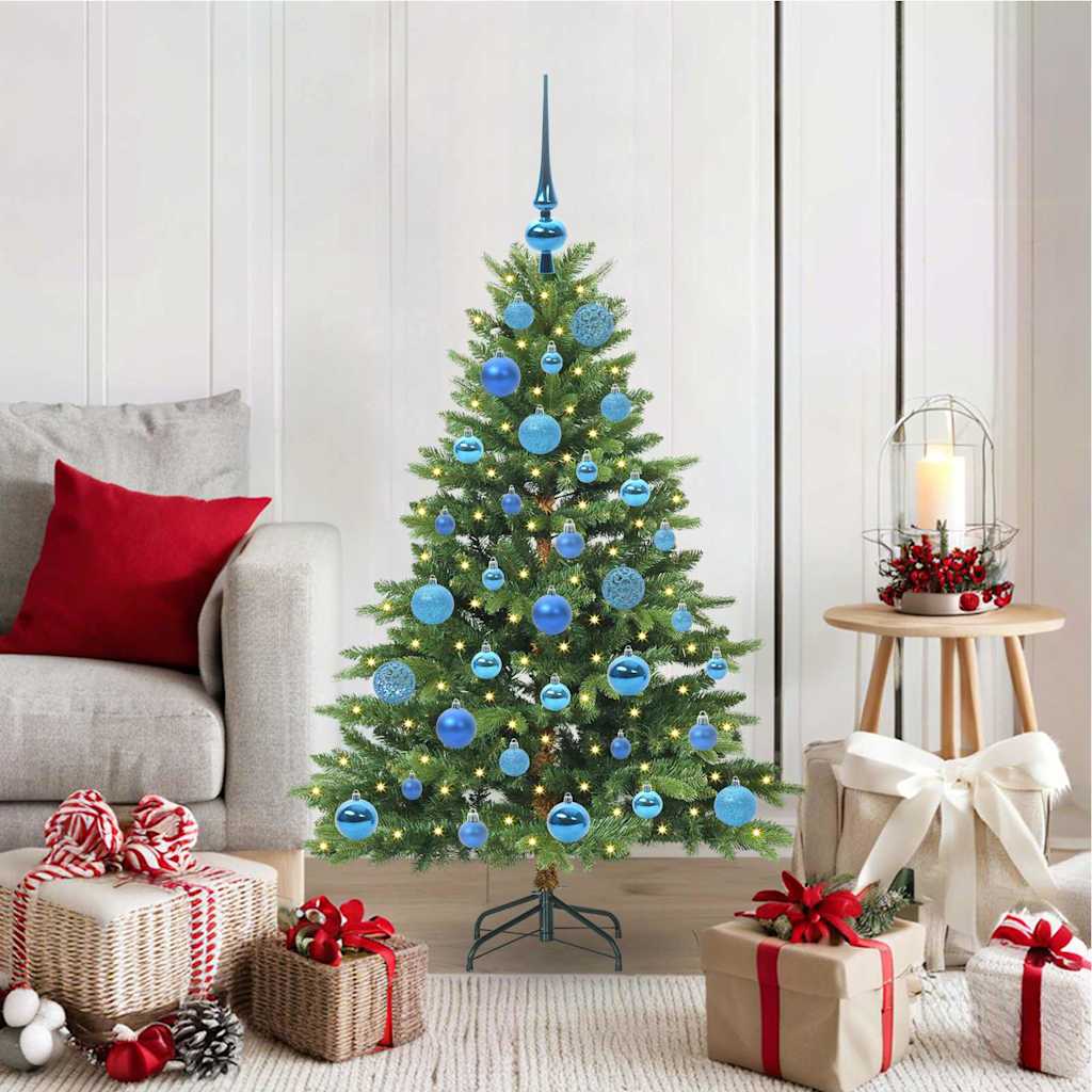 Artificial Christmas Tree with 150 LEDs Green 120 cm PE and PVC