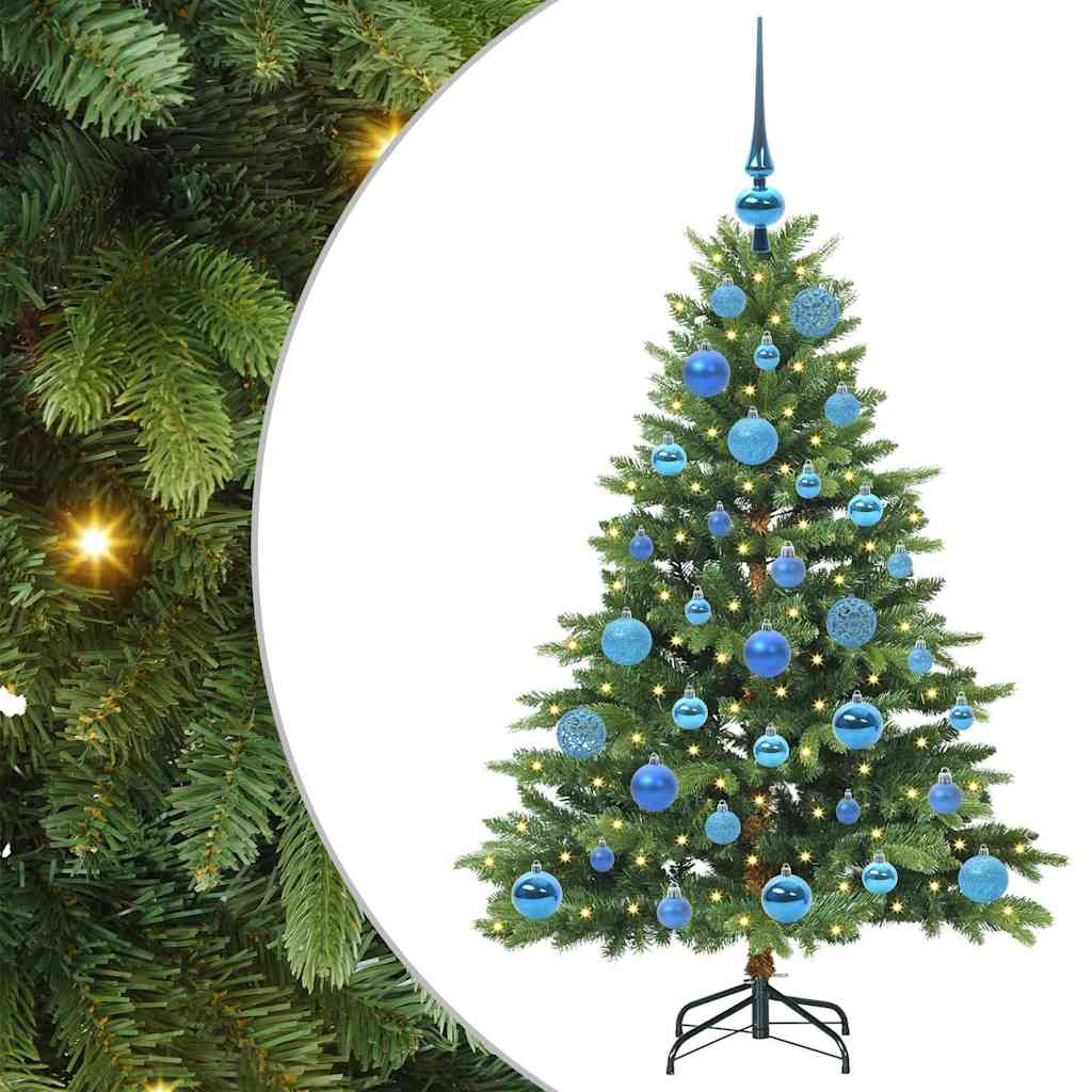 Artificial Christmas Tree with 150 LEDs Green 120 cm PE and PVC