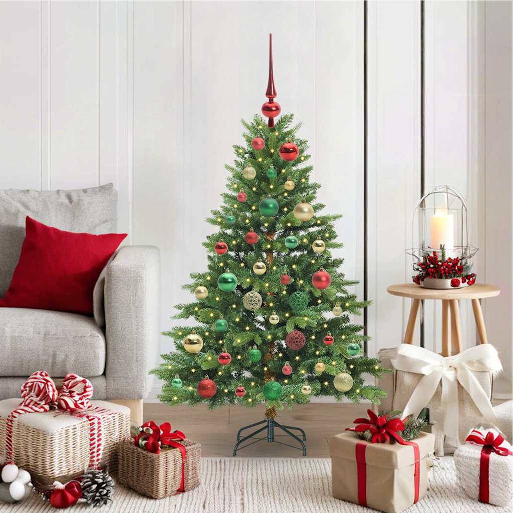 Artificial Christmas Tree with 150 LEDs Green 120 cm PE and PVC