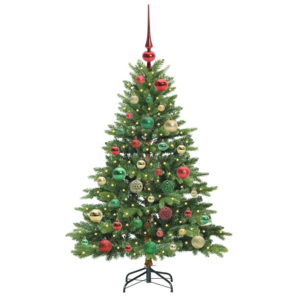 Artificial Christmas Tree with 150 LEDs Green 120 cm PE and PVC