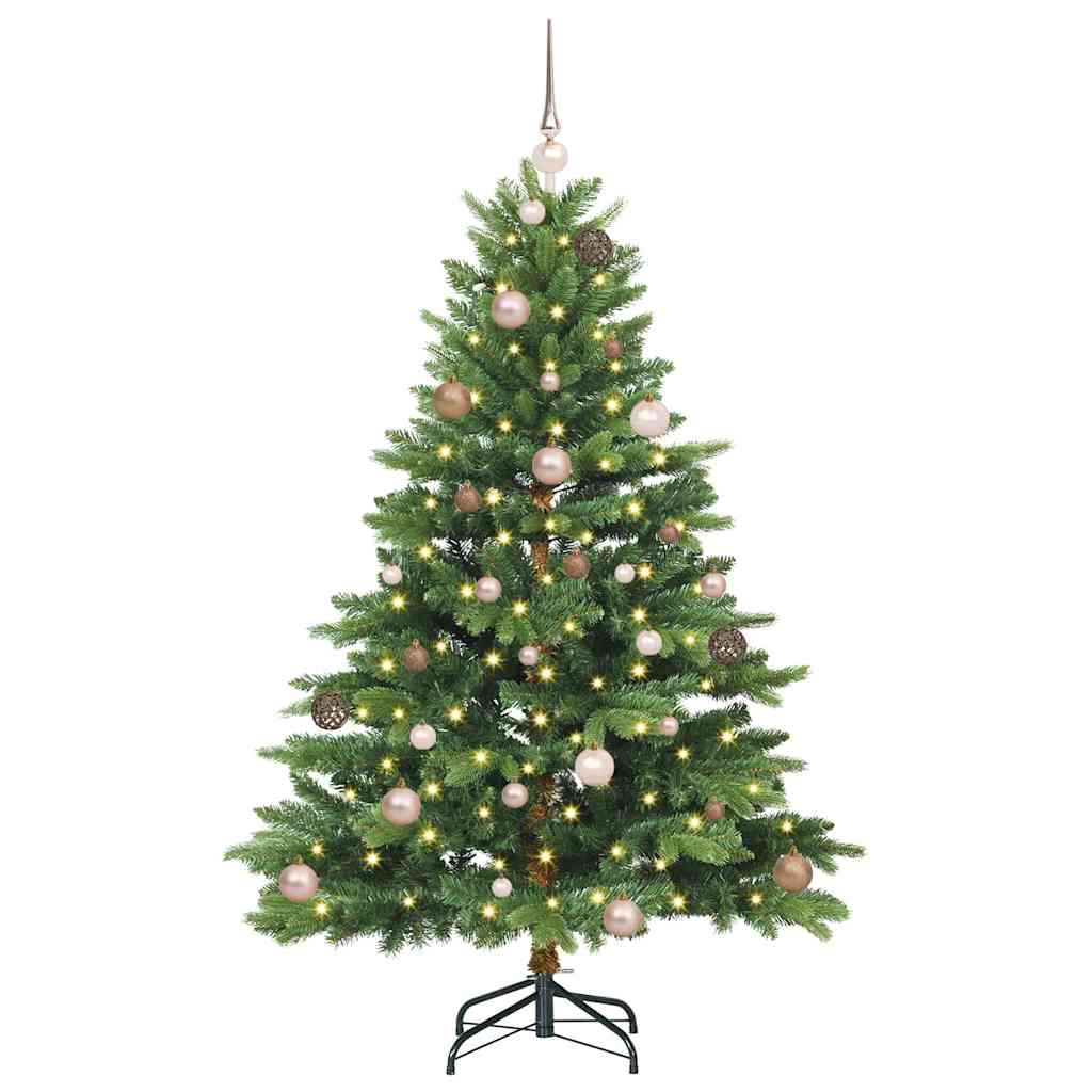Artificial Christmas Tree with 150 LEDs Green 150 cm PE and PVC