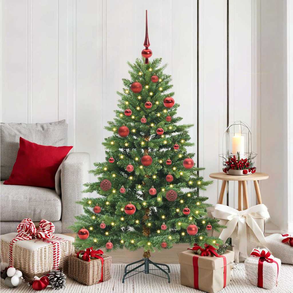 Artificial Christmas Tree with 150 LEDs Green 150 cm PE and PVC