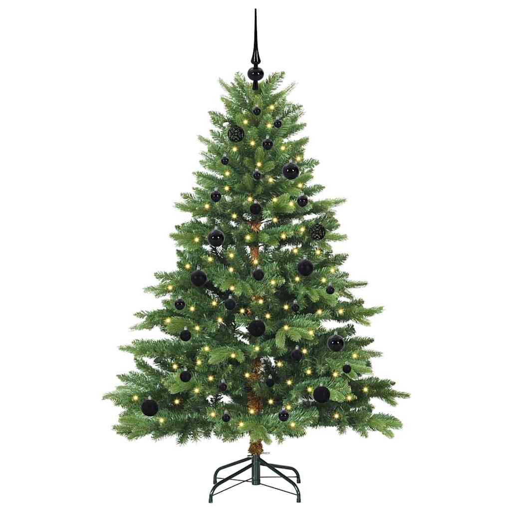 Artificial Christmas Tree with 150 LEDs Green 150 cm PE and PVC