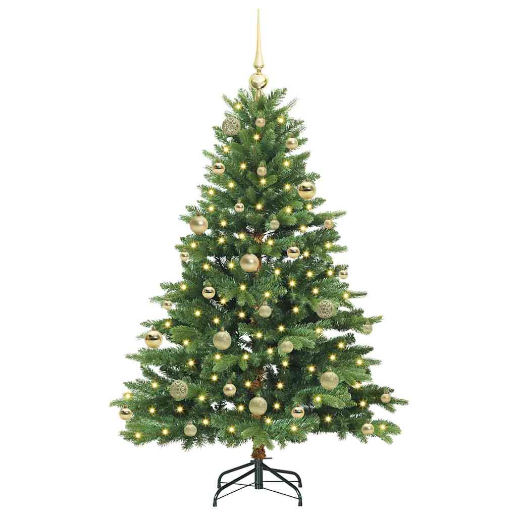 Artificial Christmas Tree with 150 LEDs Green 150 cm PE and PVC