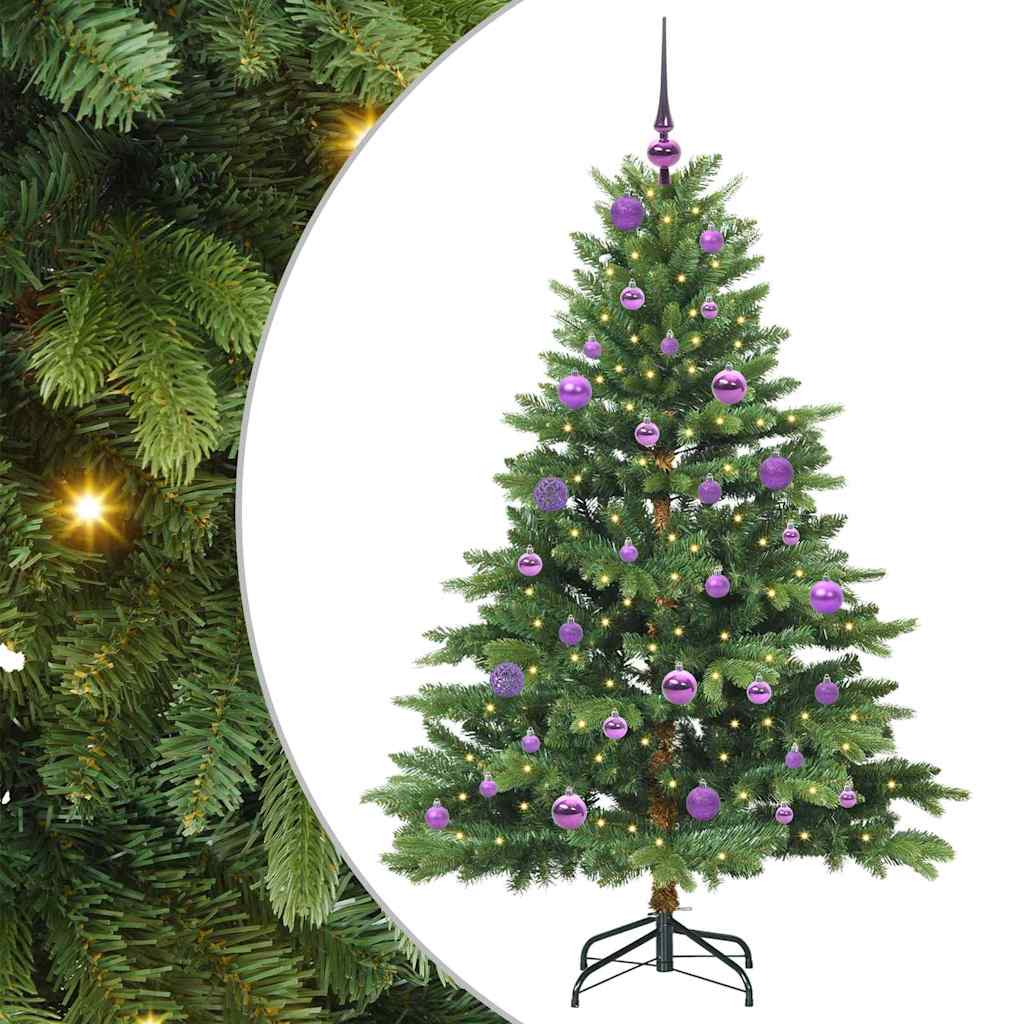 Artificial Christmas Tree with 150 LEDs Green 150 cm PE and PVC