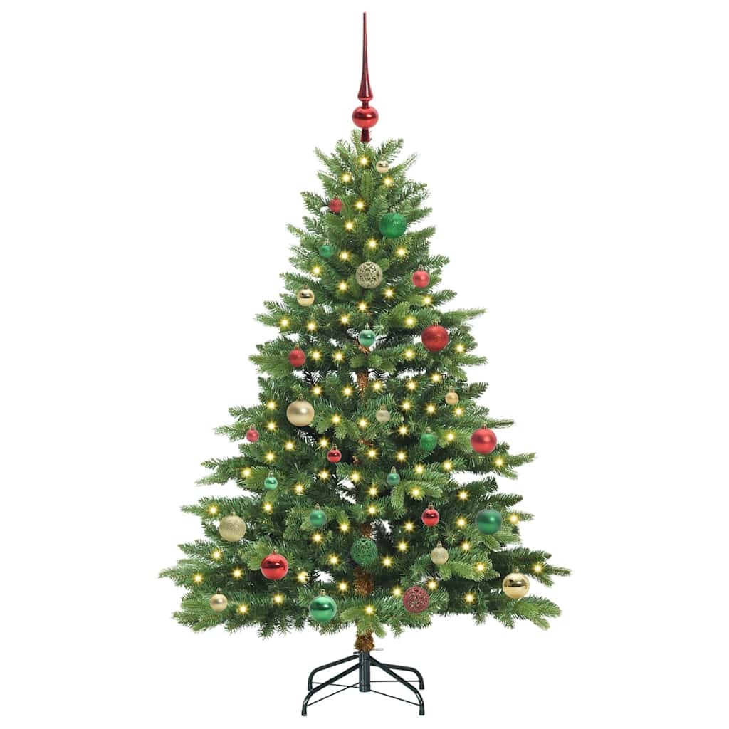 Artificial Christmas Tree with 150 LEDs Green 150 cm PE and PVC