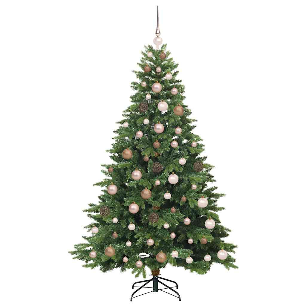 Artificial Christmas Tree with 300 LEDs Green 180 cm PE and PVC