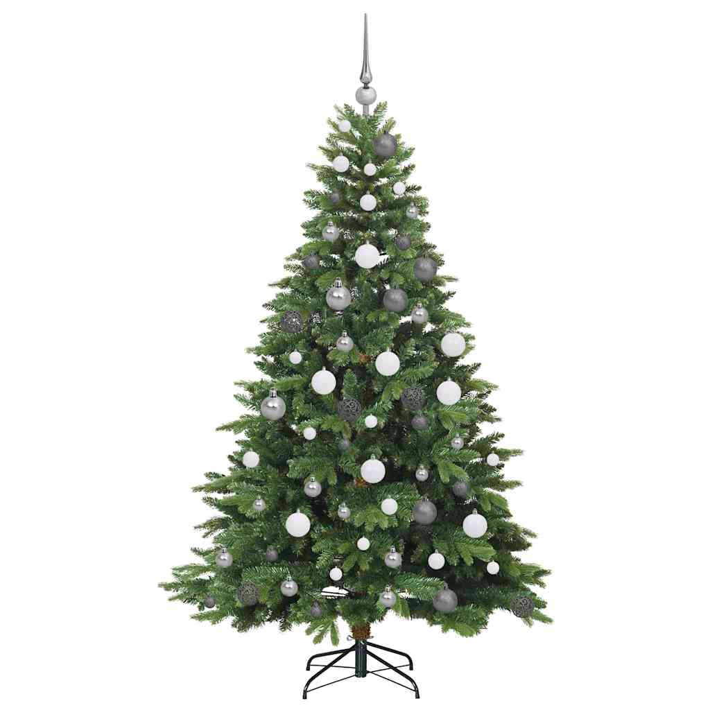 Artificial Christmas Tree with 300 LEDs Green 180 cm PE and PVC
