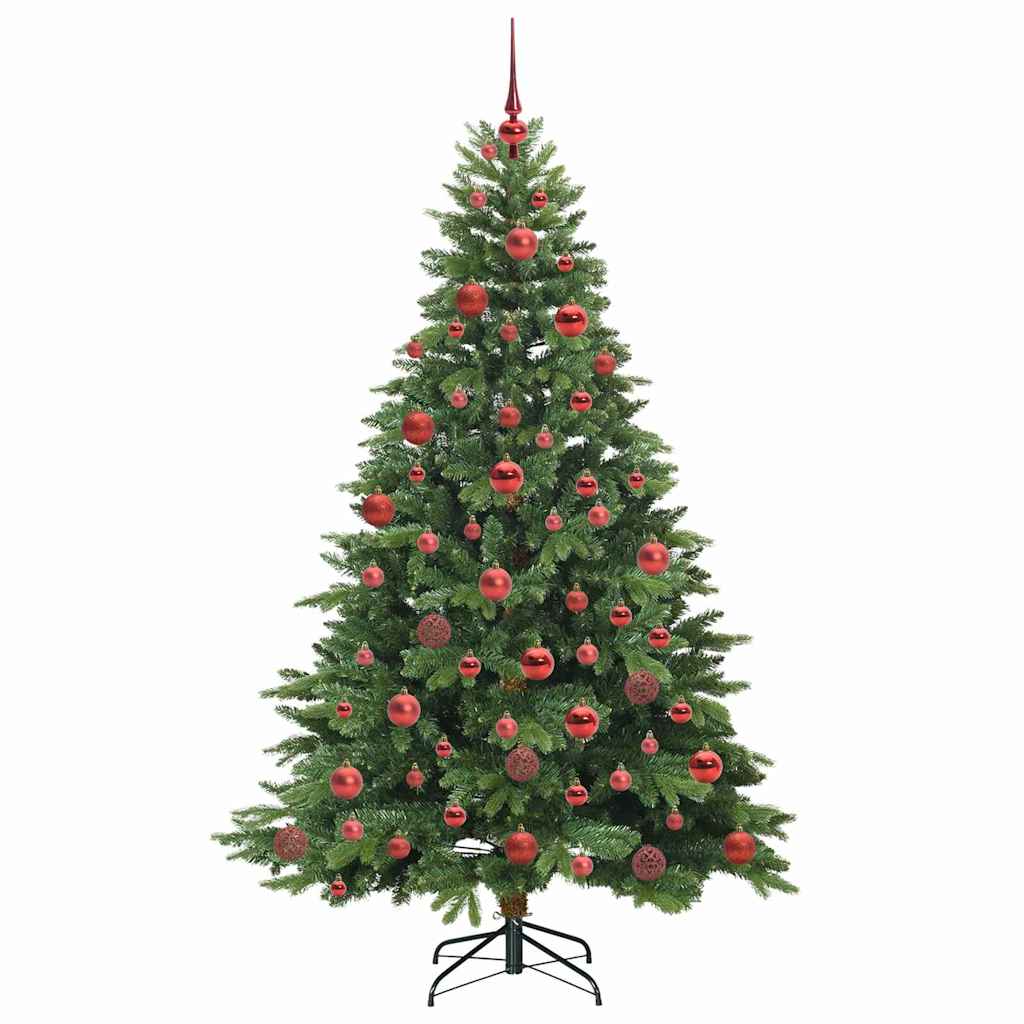 Artificial Christmas Tree with 300 LEDs Green 180 cm PE and PVC