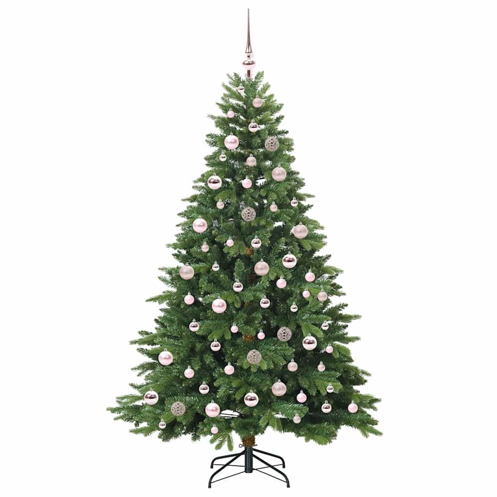 Artificial Christmas Tree with 300 LEDs Green 180 cm PE and PVC