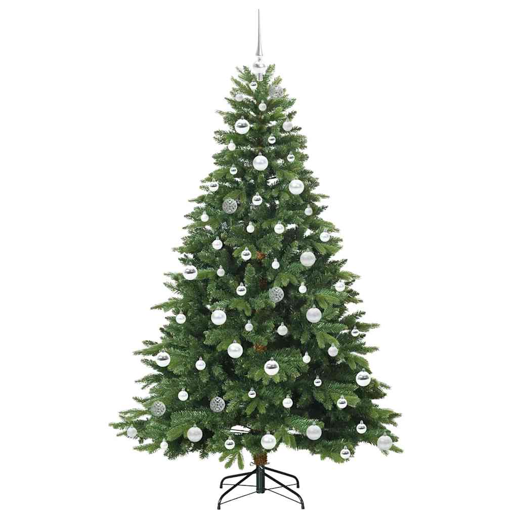 Artificial Christmas Tree with 300 LEDs Green 180 cm PE and PVC