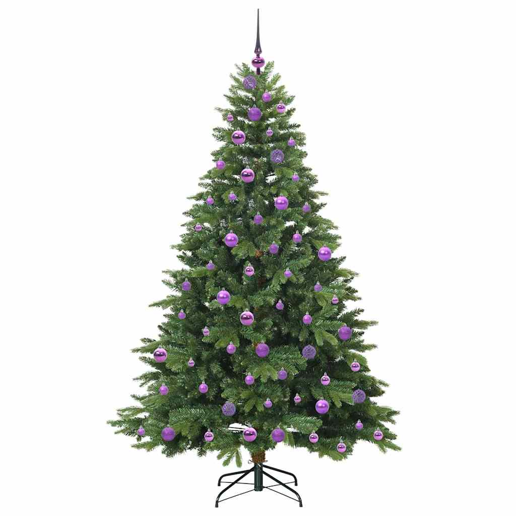 Artificial Christmas Tree with 300 LEDs Green 180 cm PE and PVC