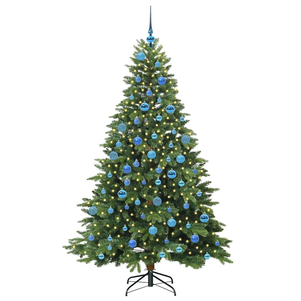 Artificial Christmas Tree with 300 LEDs Green 180 cm PE and PVC