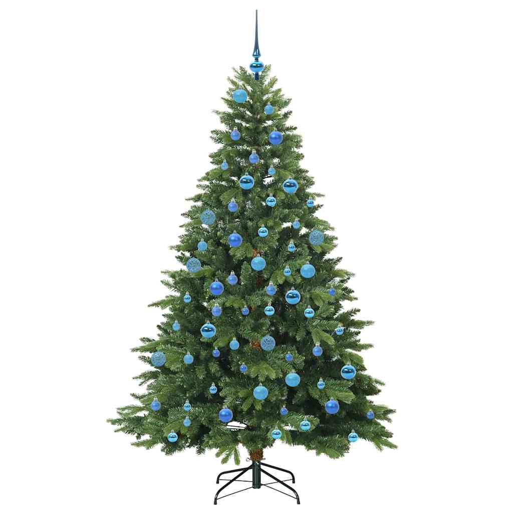 Artificial Christmas Tree with 300 LEDs Green 180 cm PE and PVC