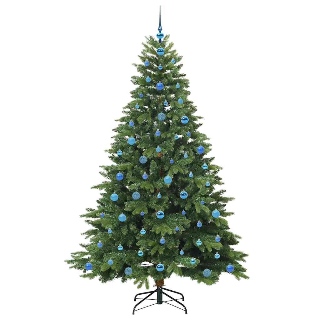 Artificial Christmas Tree with 300 LEDs Green 210 cm PE and PVC