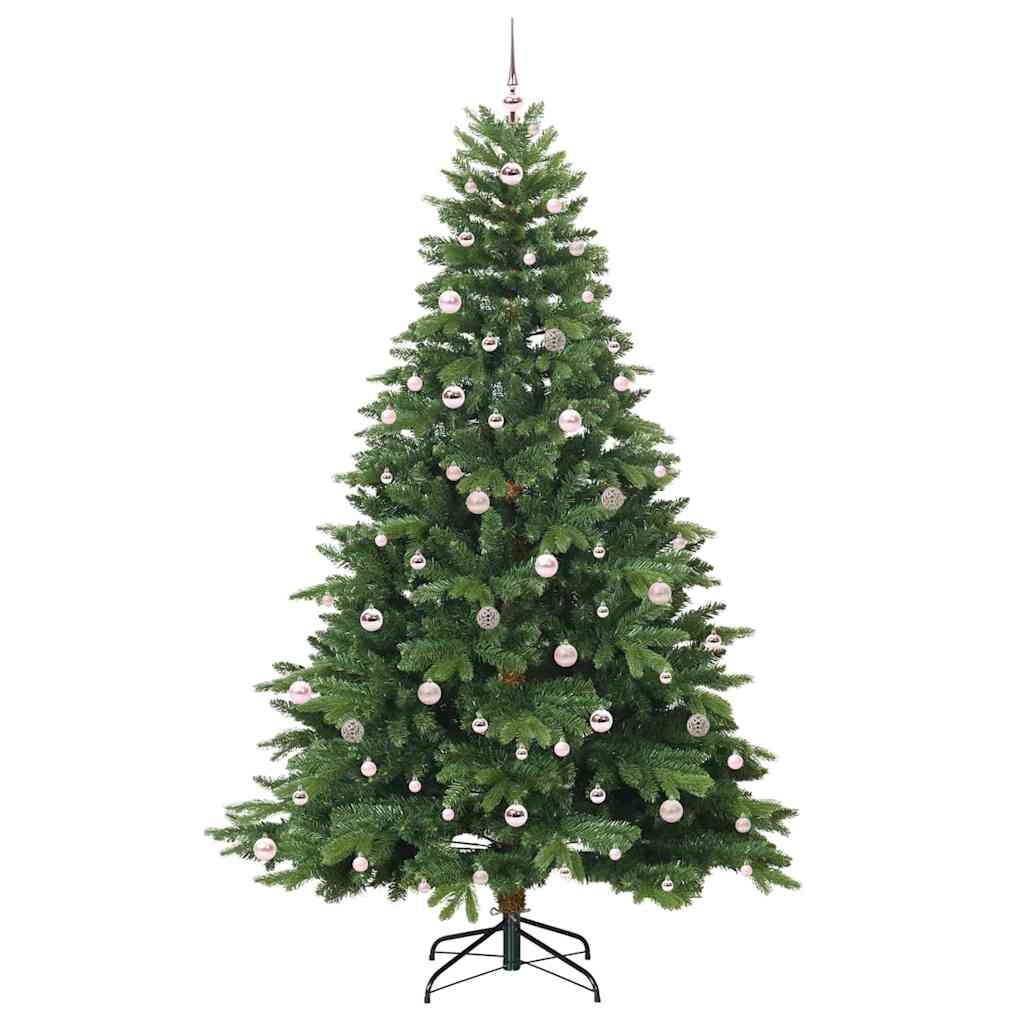 Artificial Christmas Tree with 300 LEDs Green 240 cm PE and PVC