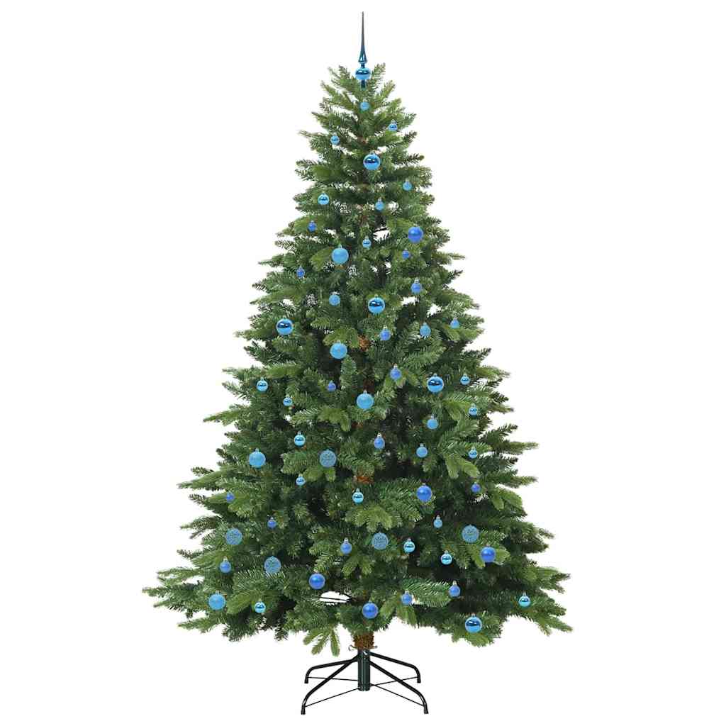 Artificial Christmas Tree with 300 LEDs Green 240 cm PE and PVC