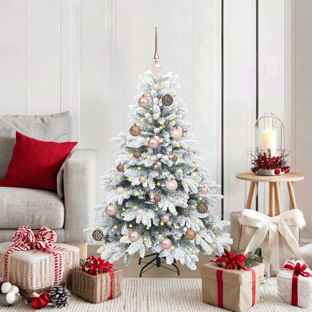 Artificial Christmas Tree with 150 LEDs Green 120 cm PE and PVC