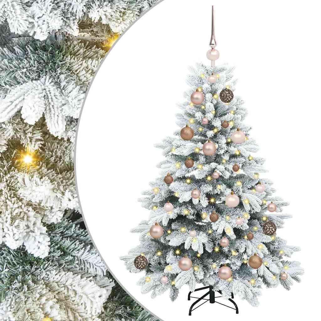 Artificial Christmas Tree with 150 LEDs Green 120 cm PE and PVC