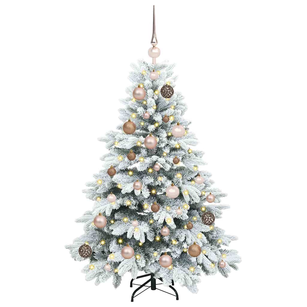 Artificial Christmas Tree with 150 LEDs Green 120 cm PE and PVC