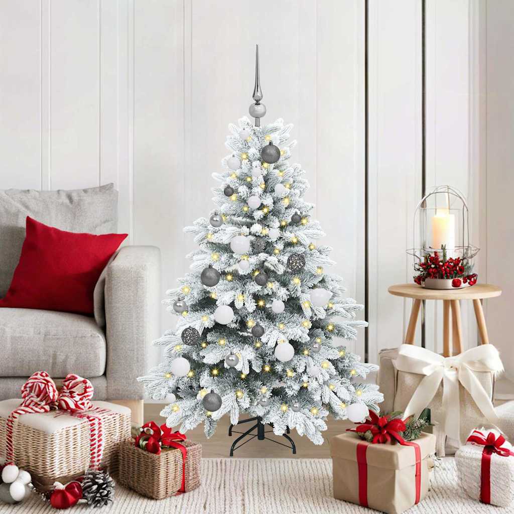 Artificial Christmas Tree with 150 LEDs Green 120 cm PE and PVC