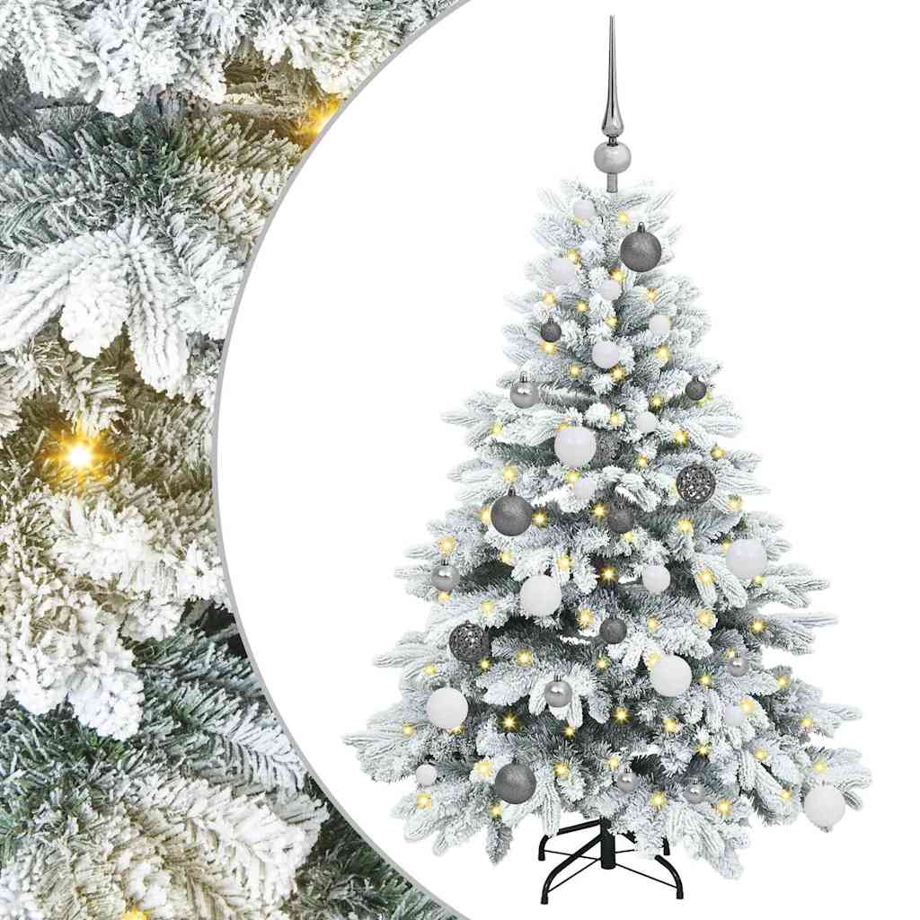 Artificial Christmas Tree with 150 LEDs Green 120 cm PE and PVC