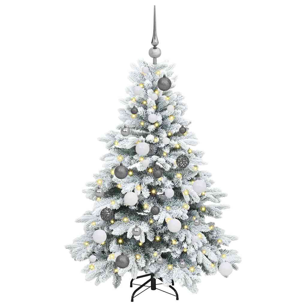Artificial Christmas Tree with 150 LEDs Green 120 cm PE and PVC