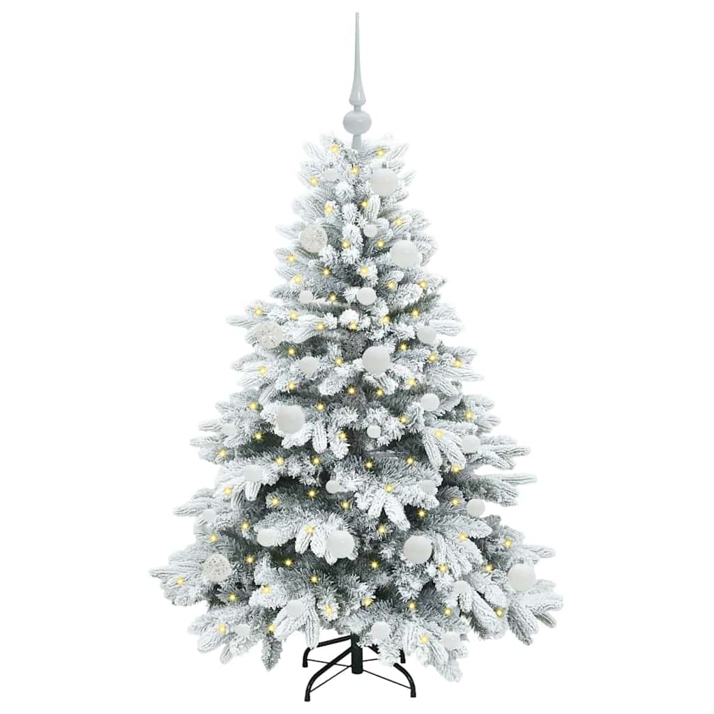 Artificial Christmas Tree with 150 LEDs Green 120 cm PE and PVC
