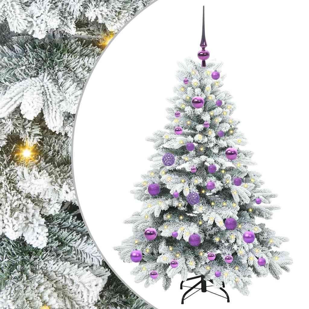 Artificial Christmas Tree with 150 LEDs Green 120 cm PE and PVC